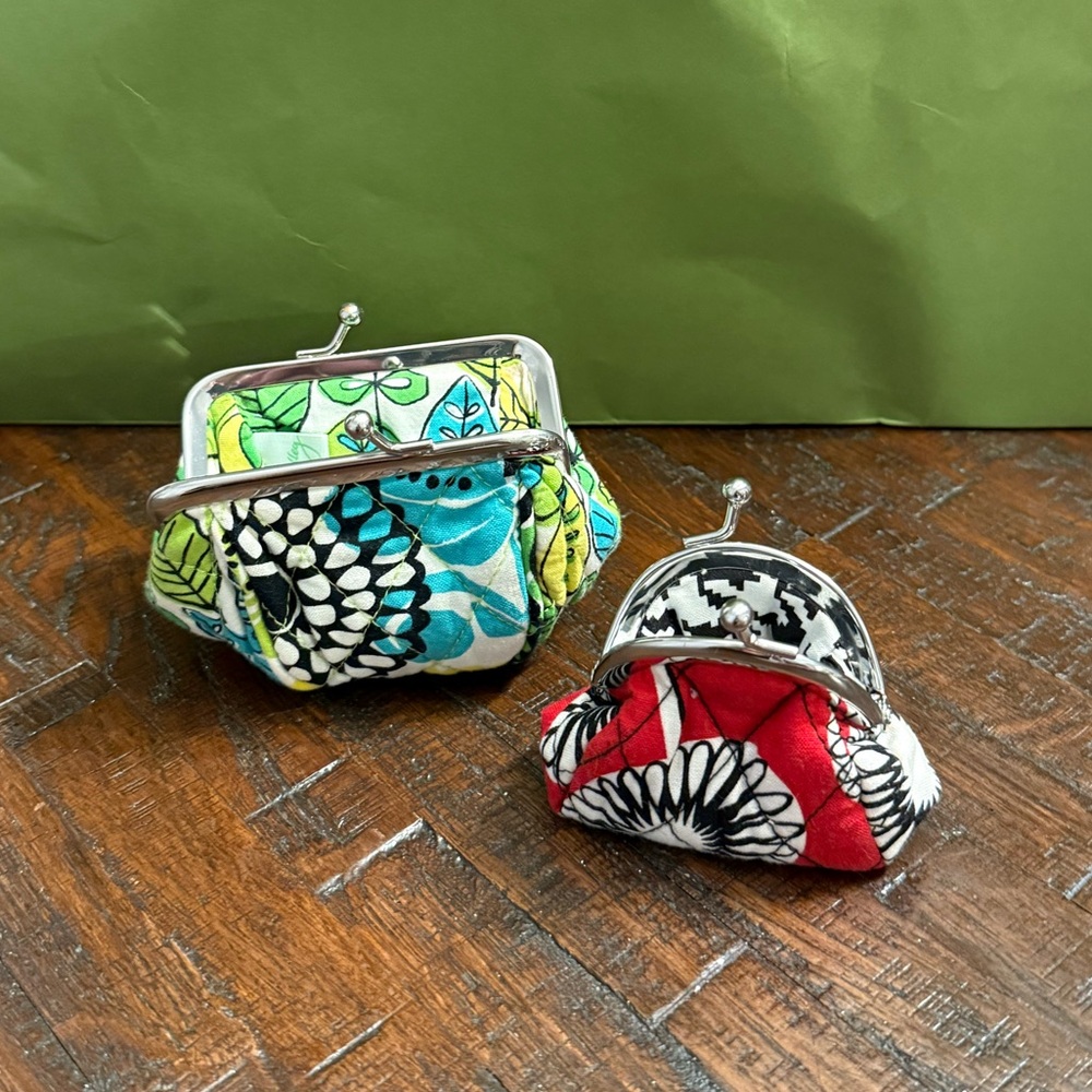 Vera Bradley Kiss Lock Coin Purse Set